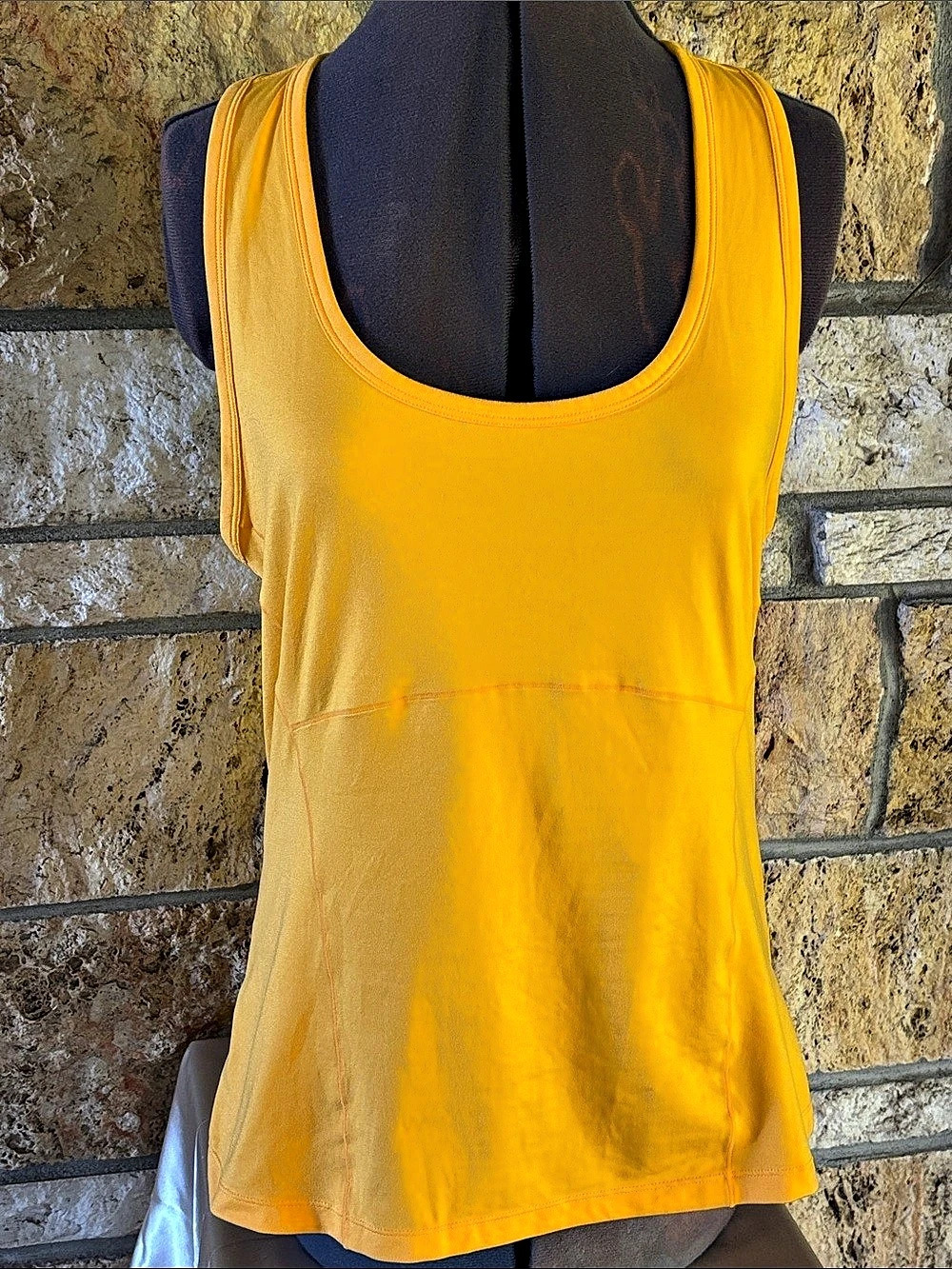 Fabletics Yellow Athletic Tank Top Size XL Like New